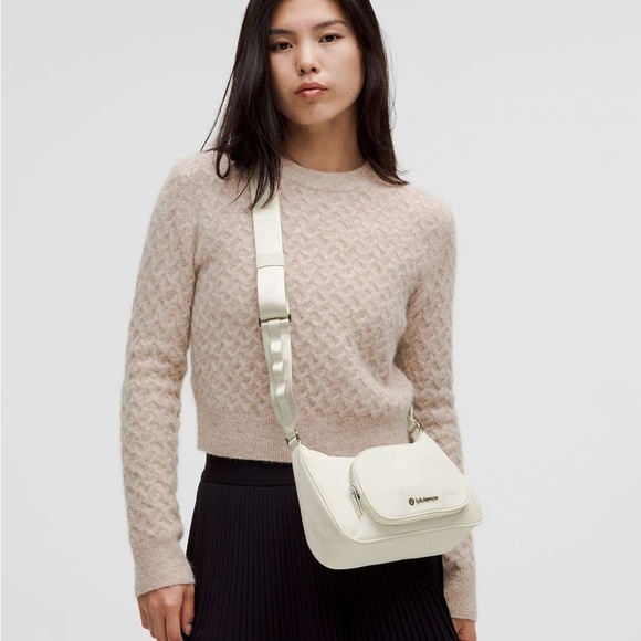 Crossbody Bag with Nano Pouch - Bone - Picture 3 of 10